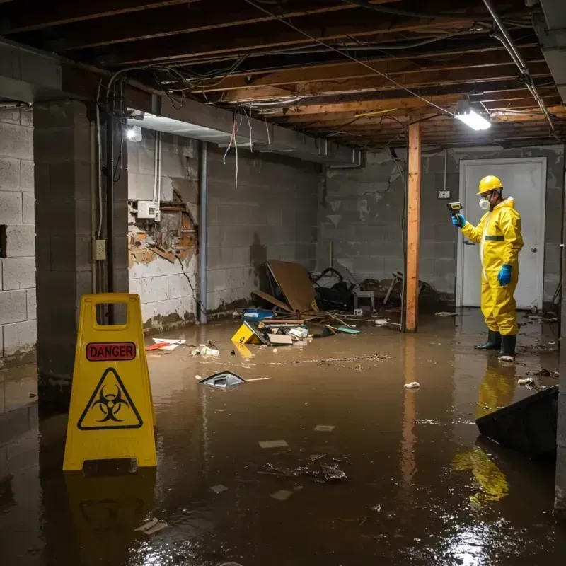 Flooded Basement Electrical Hazard in Big Lake, MN Property